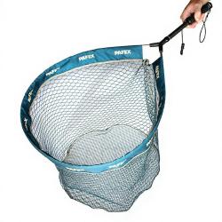 Epuisette PAFEX Flynet filet anti accroche manche carbone poign&eacute;e mousse EVA MC25M-C60AA