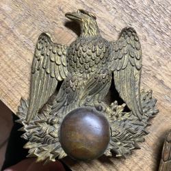 Plaque shako &eacute;poque Pr&eacute;sidence 1850 - militaria