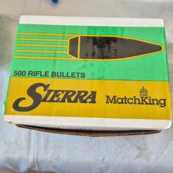 1 Sachet de 100 ogives SIERRA MATCH HPBT de Calibre 308 de et poids 168 grains