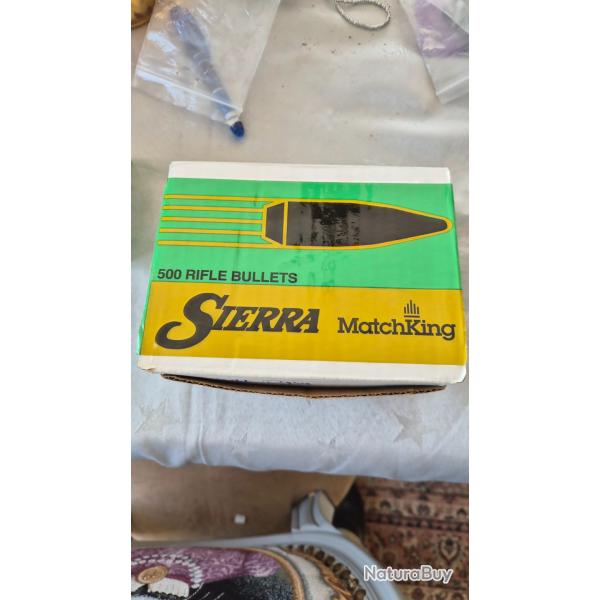 1 Sachet de 100 ogives SIERRA MATCH HPBT de Calibre 308 de et poids 168 grains