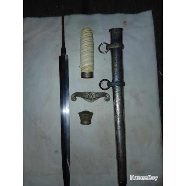 LOT DE PIECES POUR DAGUE WH (d�nazifi�)