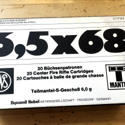 Munitions cal.6.5x68