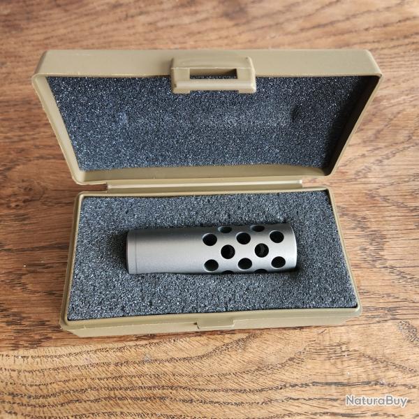 Frein de bouche/Muzzle break Audere inox, filetage m18x1, calibres 308w, 30-06, 300WM