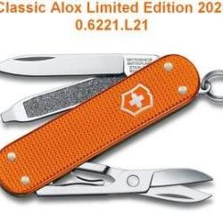 Victorinox 0.6221.L21 Classic Alox Edition limit&eacute;e 2021 Tiger Orange