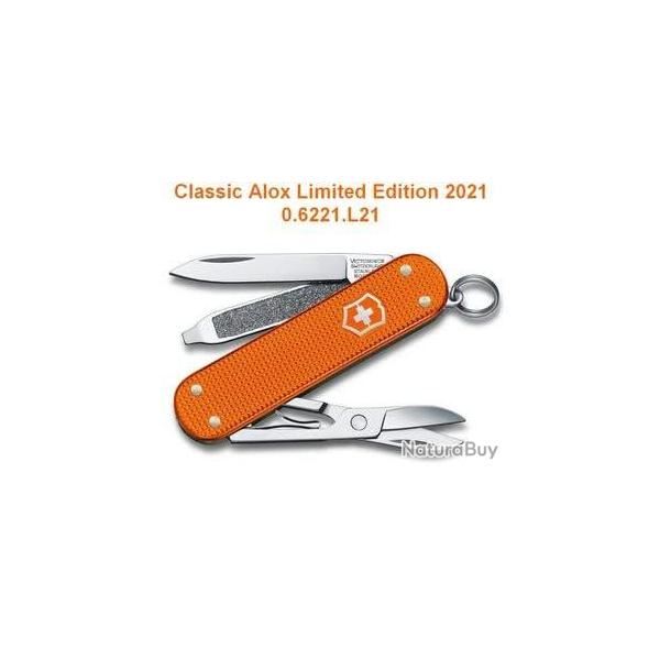 Victorinox 0.6221.L21 Classic Alox Edition limit�e 2021 Tiger Orange