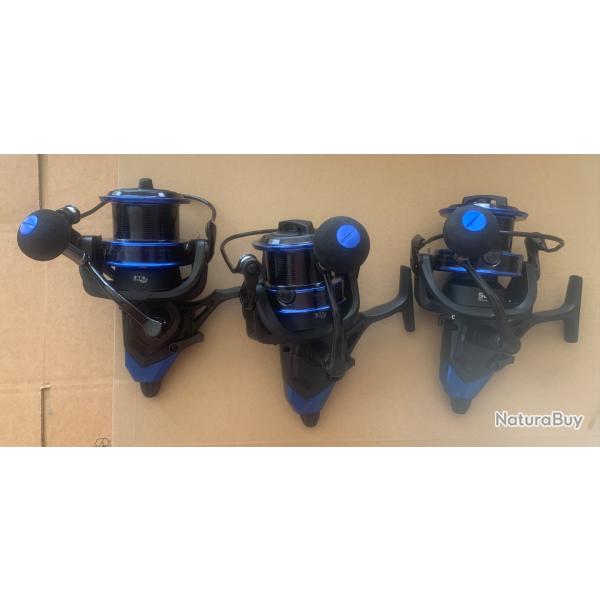 Lot 3 moulinets carpe okuma rockaway rbf 8000