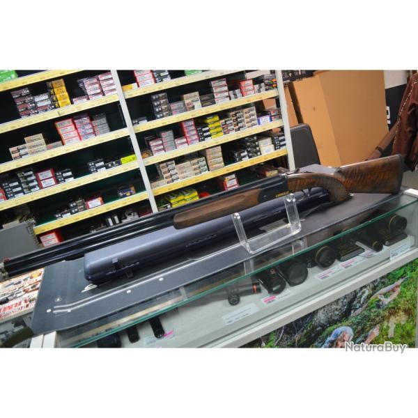 FUSIL DE BALL TRAP SUPERPOSE  FAIR CARRERA 3 CALIBRE 12/76 CANON DE 76 CM ETAT PROCHE DU NEUF