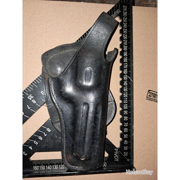 Holster cuir revolver made in france