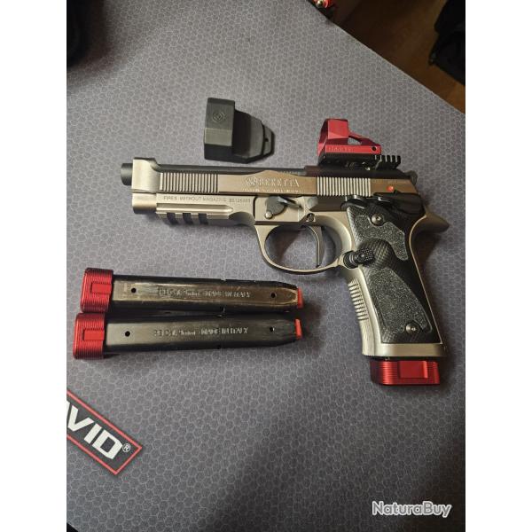 Pistolet Beretta 92X Performance - 9x19 - 5" - 3 Chargeurs - D�tente Match