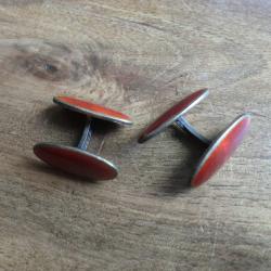 bouton de manchette vintage sterling