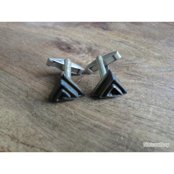 bouton de manchette vintage alpaka