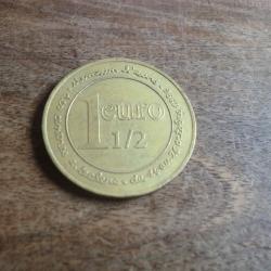 monnaie m&eacute;daille demain l'euro 1 euro  1/2