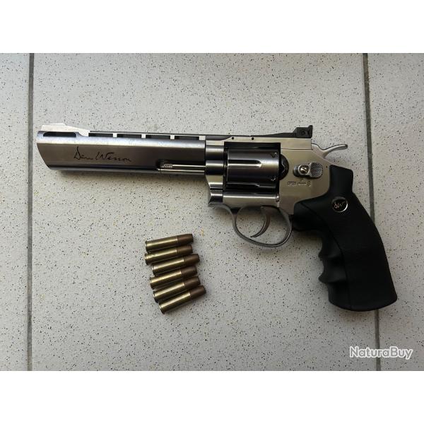 Revolver Dan wesson 6 pouces silver 4.5mm bbs co2 Asg