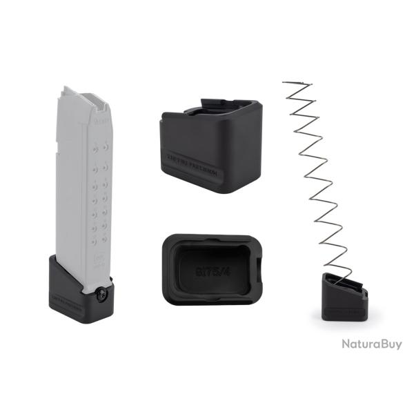 Extension de Chargeur Glock G17 +5 " ZAFFIRI Precision " (NOIR) Aluminium usin�