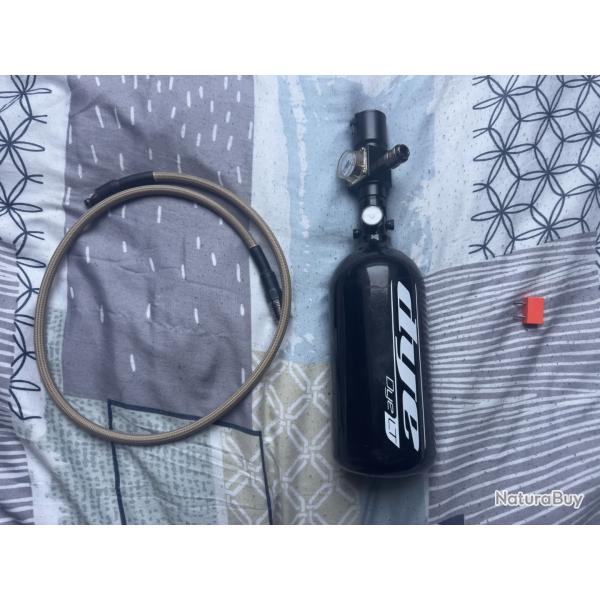 HPA : bouteille + r�gulateur + flexible