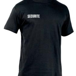 Tee-shirt S&eacute;curit&eacute; Noir - 100% Coton L