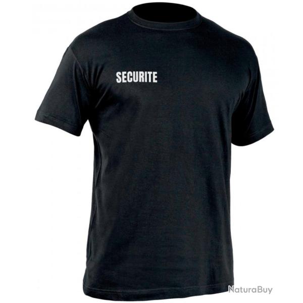 Tee-shirt S�curit� Noir - 100% Coton L