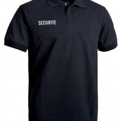 Polo S&eacute;curit&eacute; Noir