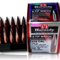 OGIVE HORNADY A-TIP CAL 416 500GR BTE 25 41697