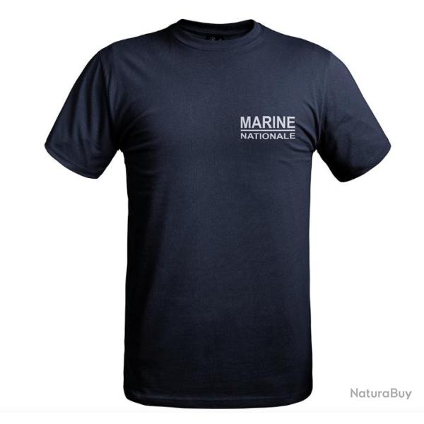 T SHIRT STRONG MARINE NATIONALE A10 EQUIPMENT NEUF BLEU MARINE