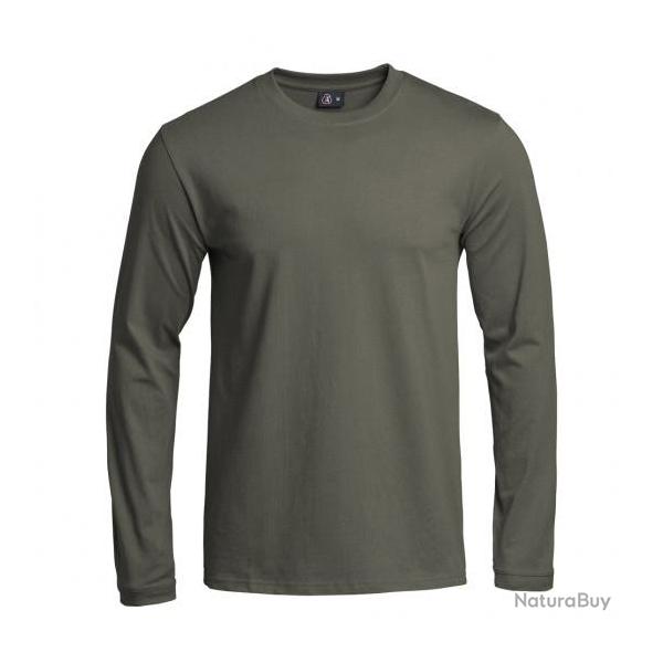 T SHIRT STRONG VERT OLIVE MANCHE LONGUE A10 EQUIPMENT NEUF OD