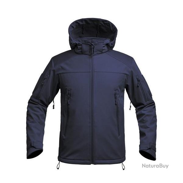 VESTE SOFTSHELL V2 FIGHTER BLEU MARINE - A10 EQUIPMENT NEUF BLEU MARINE 3XL