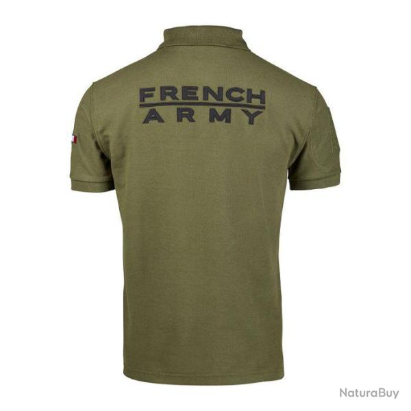 POLO FRENCH ARMY VERT KAKI A.R.E.S NEUF KAKI