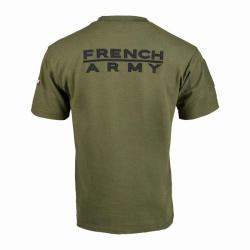 T-SHIRT FRENCH ARMY KAKI - A.R.E.S NEUF S KAKI