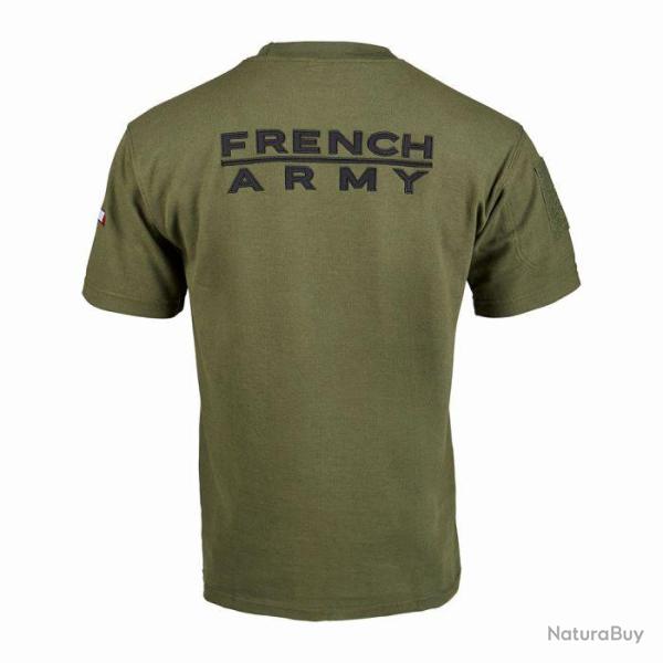 T-SHIRT FRENCH ARMY KAKI - A.R.E.S NEUF S KAKI