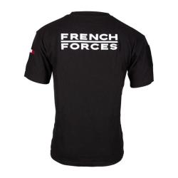 T SHIRT FRENCH FORCES NOIR A.R.E.S NEUF NOIR