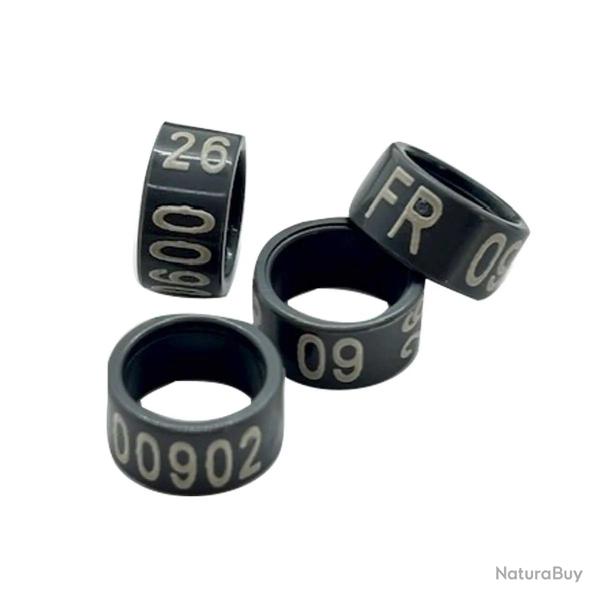 Lot de 100 Bagues de marquage 2026 18 mm