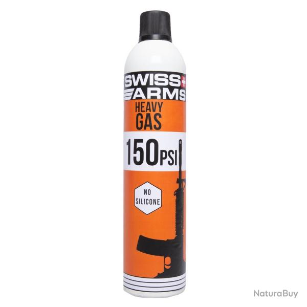 Bouteille de gaz sec Swiss Arms Heavy 150 PSI 600 ml