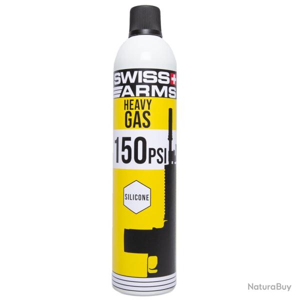 Bouteille de gaz Swiss Arms 150 PSI avec silicone 600 ml