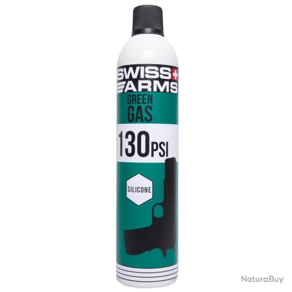 Bouteille de gaz Blowback GBB NBB Swiss Arms 130 PSI avec silicone 600 ml