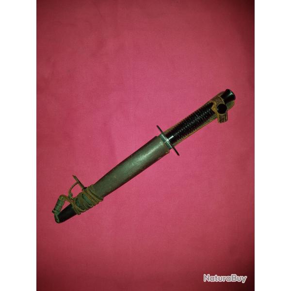 DAGUE " LE COMMANDO "SUPER NOGENT - FOURREAU CUIR