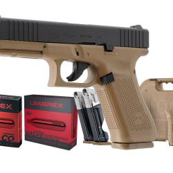 PACK GLOCK 17 GEN5 CAL 43 PAINTBALL T4E COYOTE FRENCH ARMY