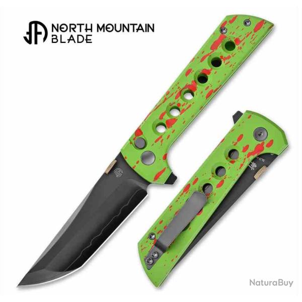 Couteau Pliant North Mountain Blade Chop 2 Lame Acier SLD Magic Tanto Manche Alu Zombie NMB240