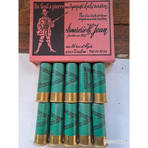 Bo�te de 10 rares et belles  cartouches  anciennes  cal 12 douilles cartons  ELEY  CARTOUCHERIE  FRA