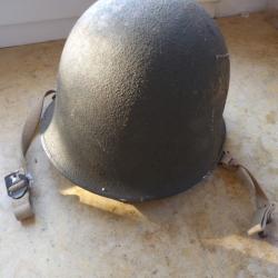 Casque jus TTA 51 p&eacute;riode guerre Indochine Alg&eacute;rie lourd 1954 l&eacute;ger 1953 l&eacute;g&egrave;re oxydation du lourd
