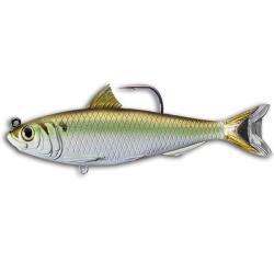 Leurre Souple Live Target Blueback Herring Swimbait 14cm 703 - Green Bronze