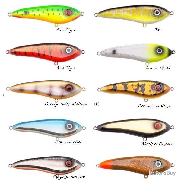 Poisson Nageur Svartzonker Sweden Ticsaren 11cm C5 Orange Belly Walleye