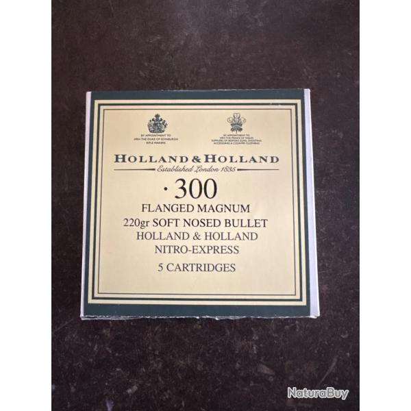 1 x Lot 49 cartouches flanged magnum Holland & Holland 300