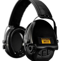 Casque &eacute;lectronique Sordin supr&ecirc;me pro-X noir