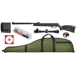 Pack carabine &agrave; air comprim&eacute; Gamo Black 1000 maxxim cal.4.5mm 19.9J