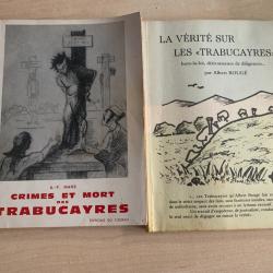 lot de 2 livres sur les  TRABUCAIRES  BANDIS DE GRAND CHEMINS DU ROUSILLON