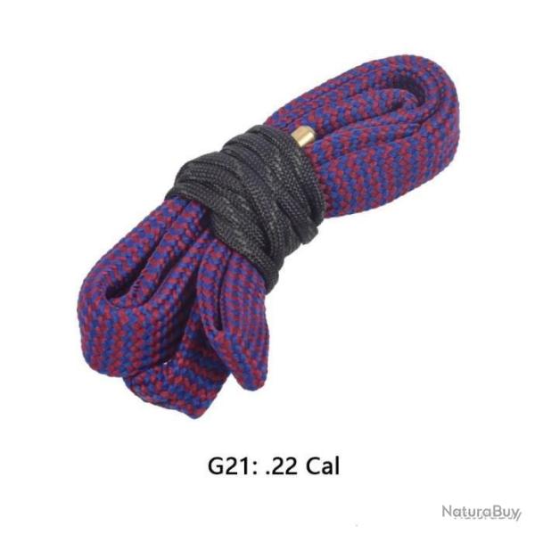 CORDON DE NETTOYAGE TYPE BORESNAKE CALIBRE 22LR - LIVRAISON GRATUITE