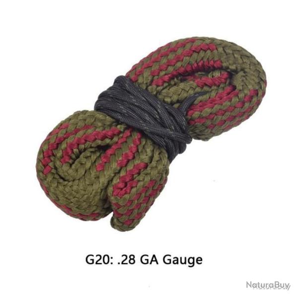 CORDON DE NETTOYAGE TYPE BORESNAKE CALIBRE 28 - LIVRAISON GRATUITE