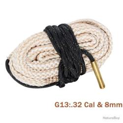 CORDON DE NETTOYAGE TYPE BORESNAKE CALIBRE .32 8MM - LIVRAISON GRATUITE