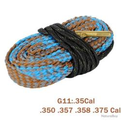 CORDON DE NETTOYAGE TYPE BORESNAKE CALIBRE .35 .350 .357 .375 - LIVRAISON GRATUITE