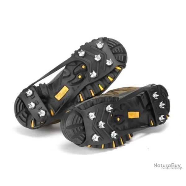CRAMPONS AMOVIBLES NEIGE ET GLACE - POINTURE 41-46 - LIVRAISON GRATUITE